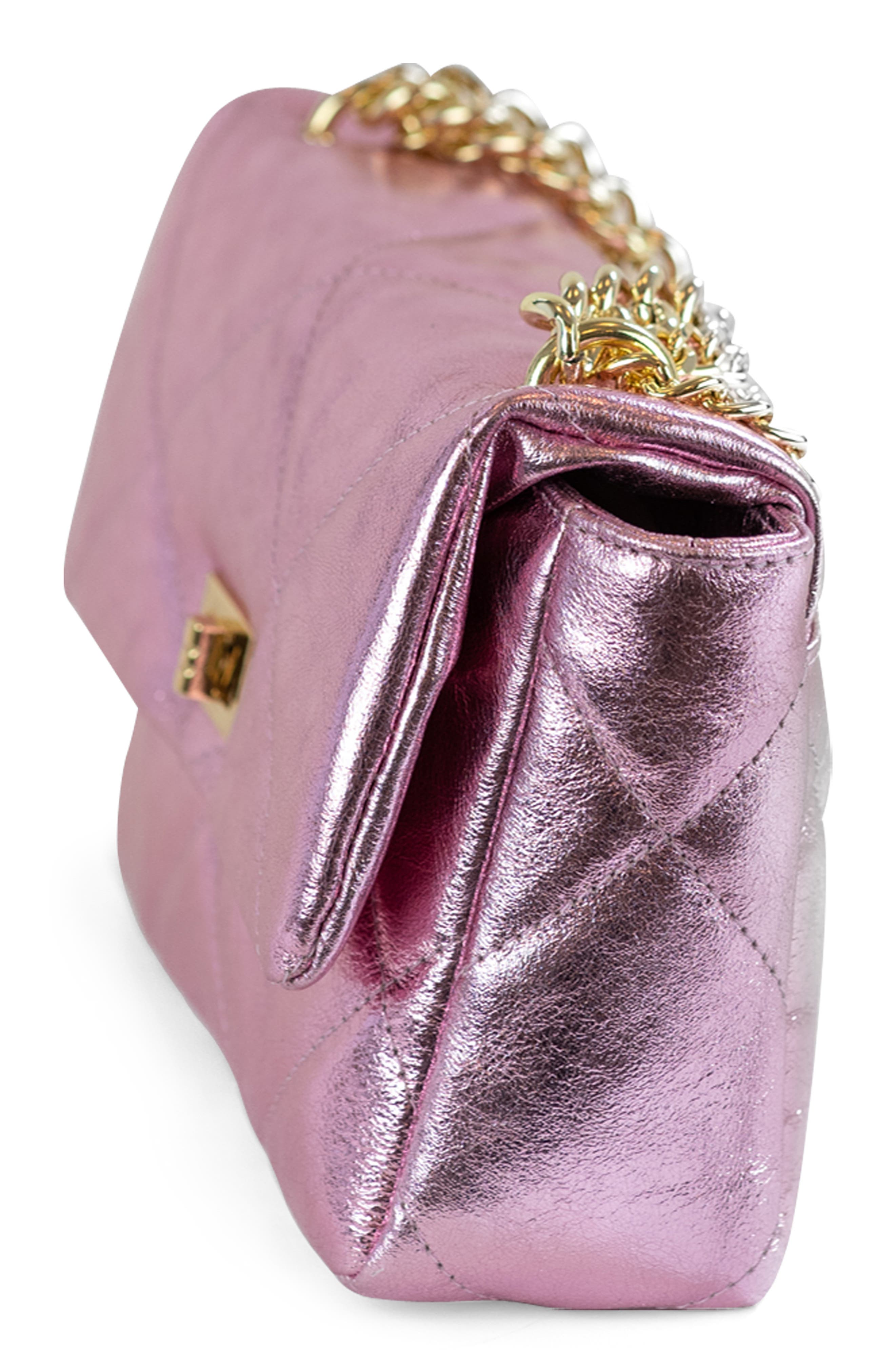 Persaman New York Metallic Quilted Bag, Alternate, color, 