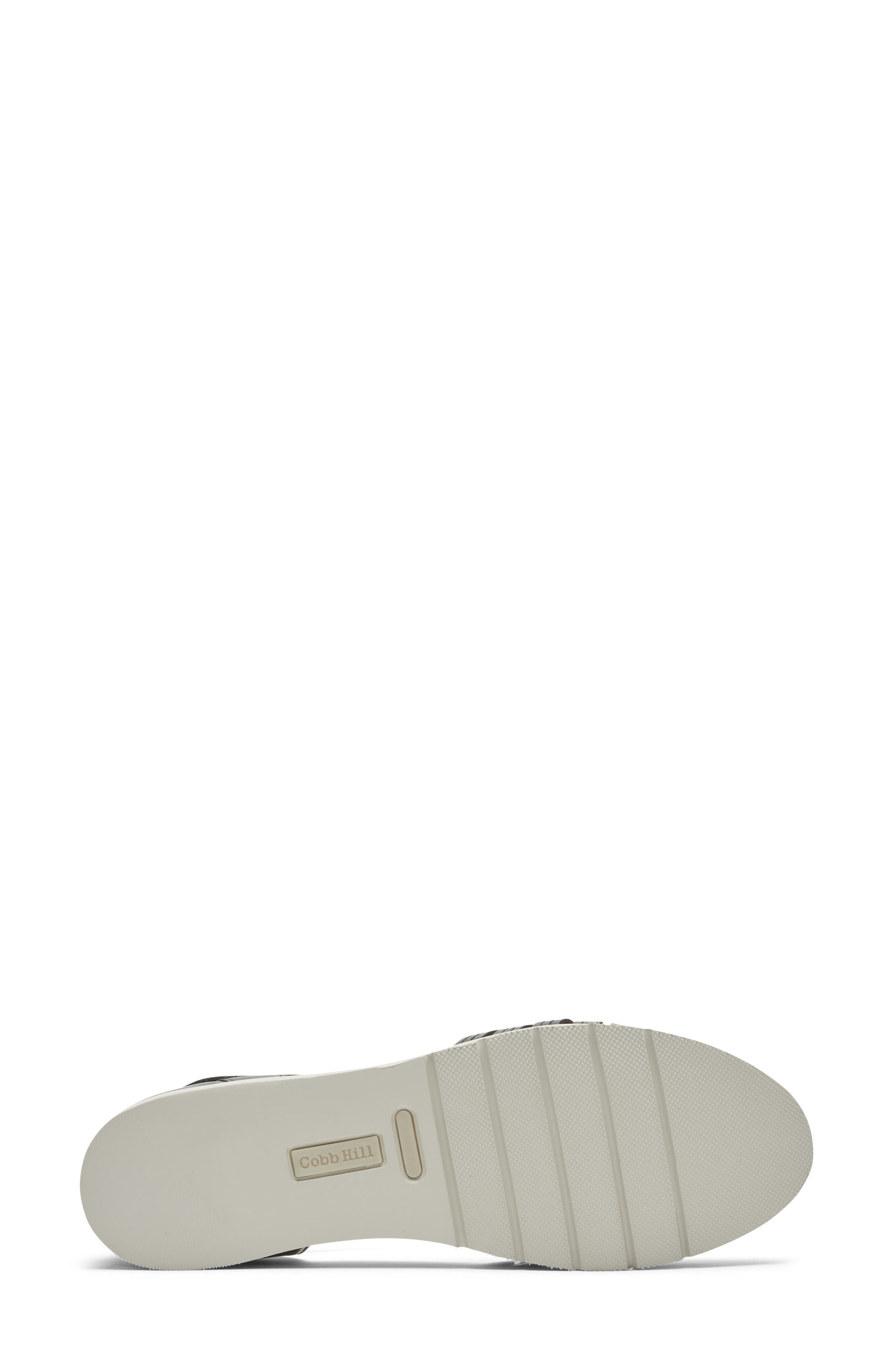Lacy Fisherman Sandal, Alternate, color, BLACK LEATHER