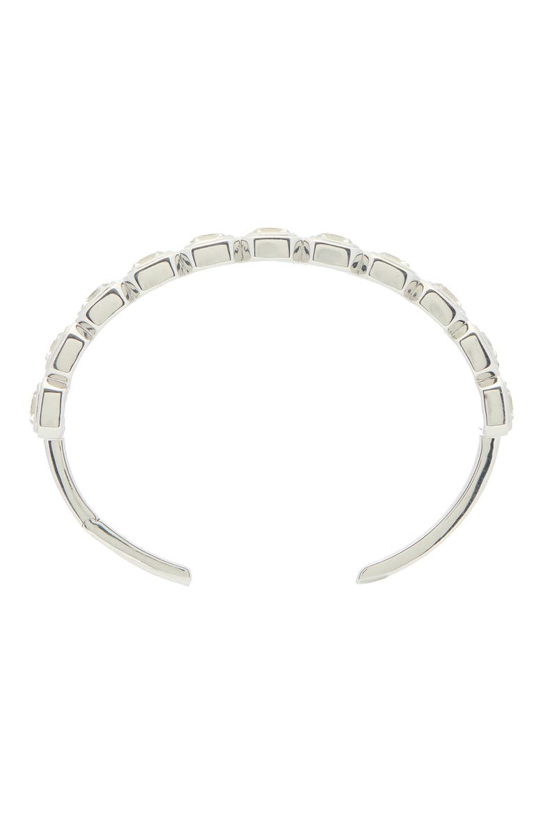 Ray of Light Quatrum Sterling Silver & White Topaz Cuff Bracelet, Alternate, color, WHITE TOPAZ