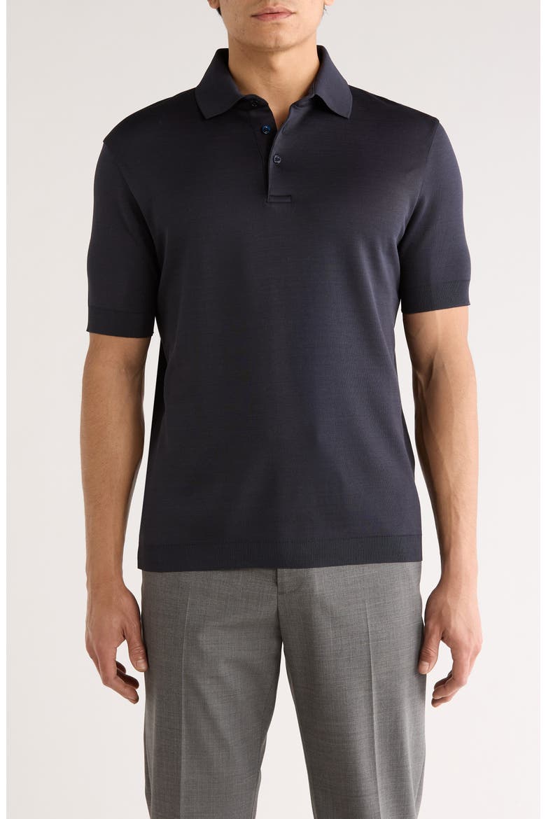 Cotton Jersey Polo, Main, color, NAVY