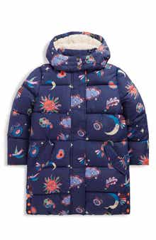 Mini Boden Kids' Hooded Longline Puffer Coat