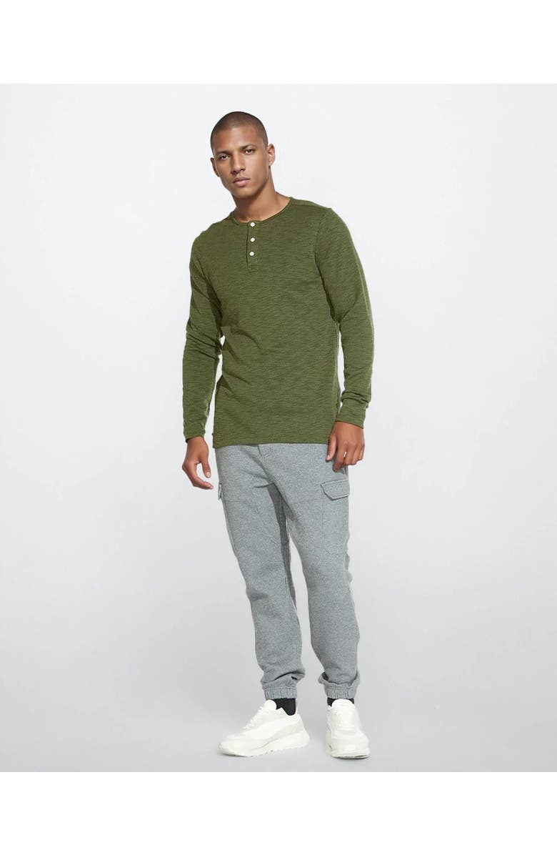 Ledger & Ford Slate Folsom Henley, Alternate, color, Olive
