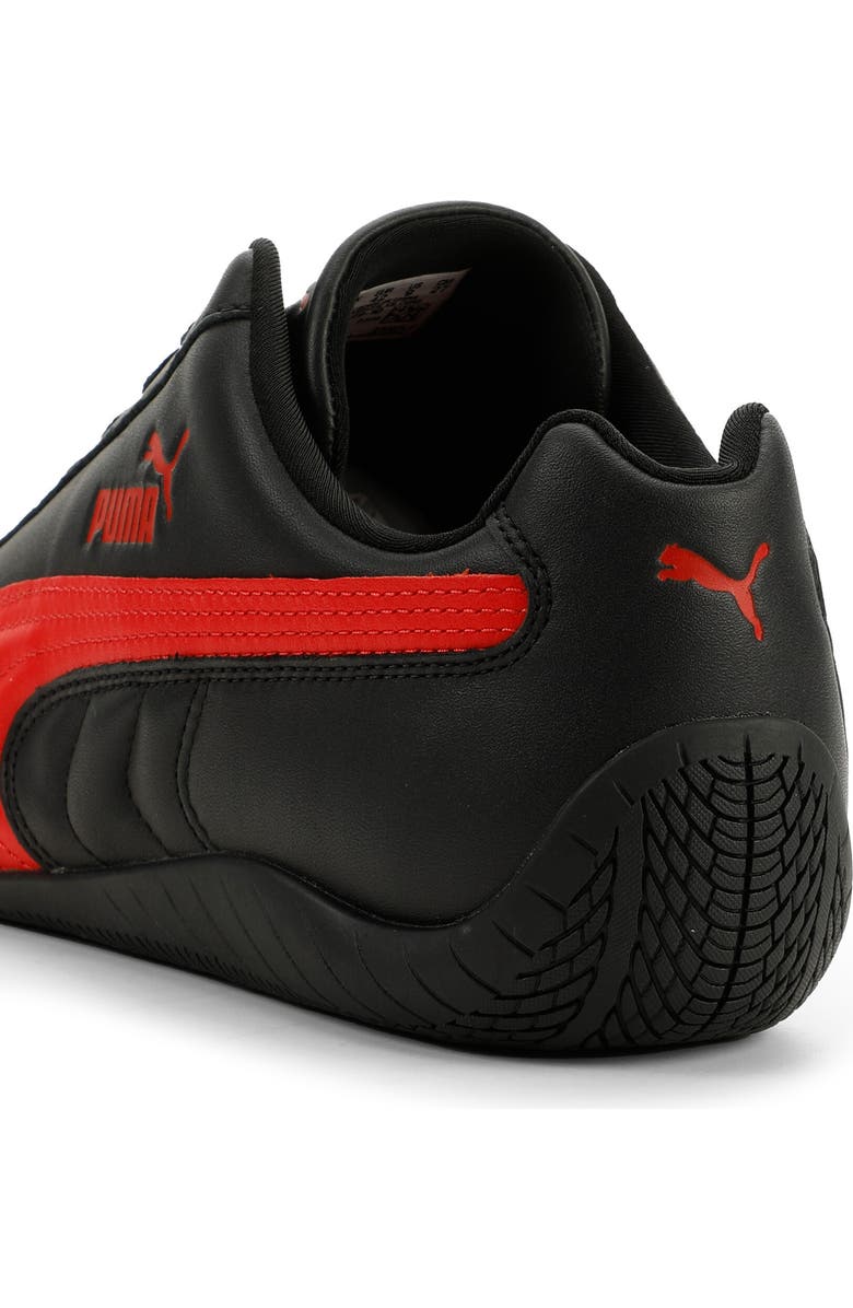 PUMA Speedcat Leather Sneaker, Alternate, color, Black Red