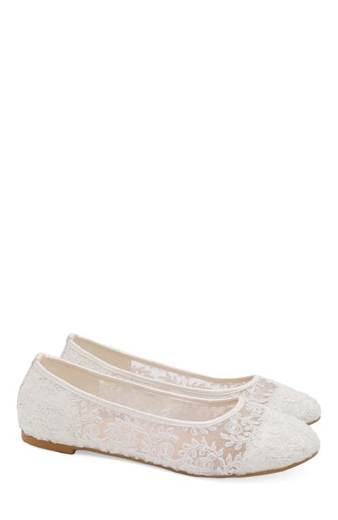 Baba Crochet Lace Ballet Flats
