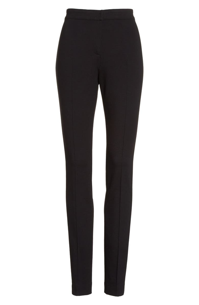 Akris punto Stretch Jersey Pants, Alternate, color, Black