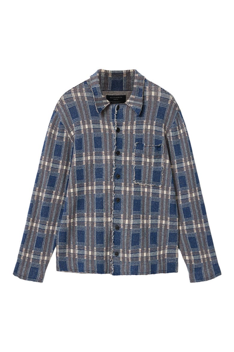 Solmar Knitted Check Cardigan, Alternate, color, MOONSTONE BLUE