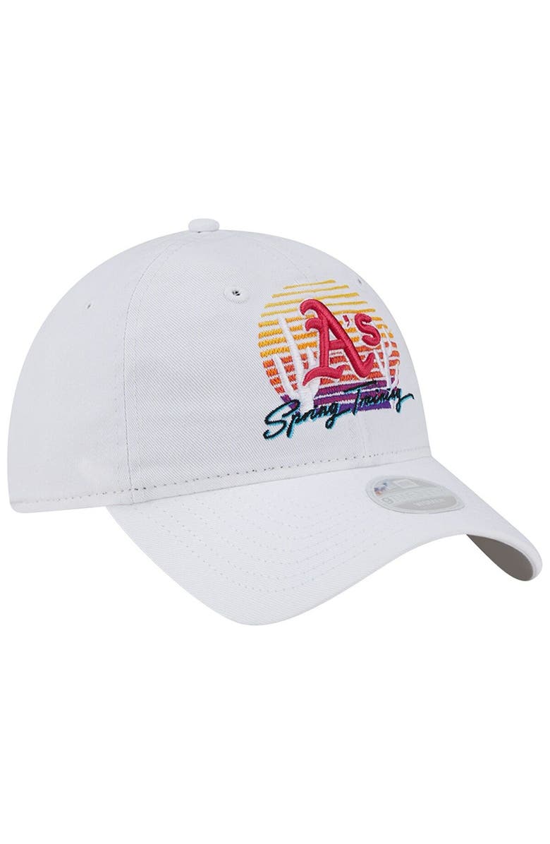 New Era Women's New Era  White Oakland Athletics Spring Training Sunset 9TWENTY Adjustable Hat, Alternate, color, 