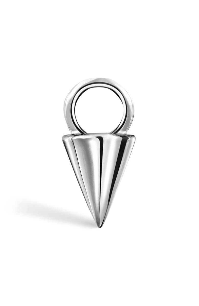 MARIA TASH Small Spike Charm, Main, color, 14K White Gold