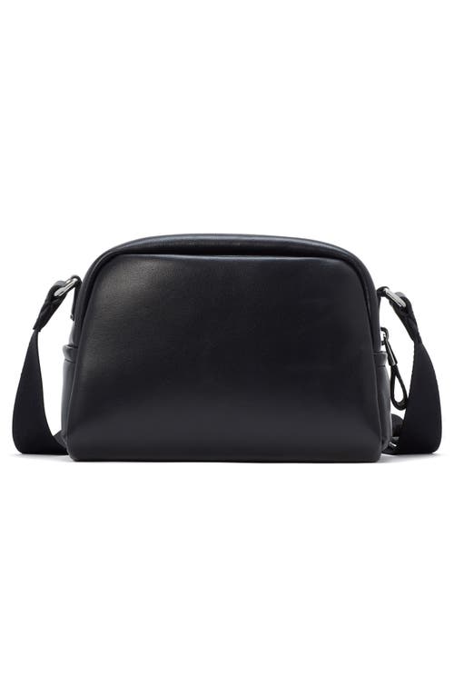 Kate Spade New York Puffed Small Leather Crossbody Bag In Black