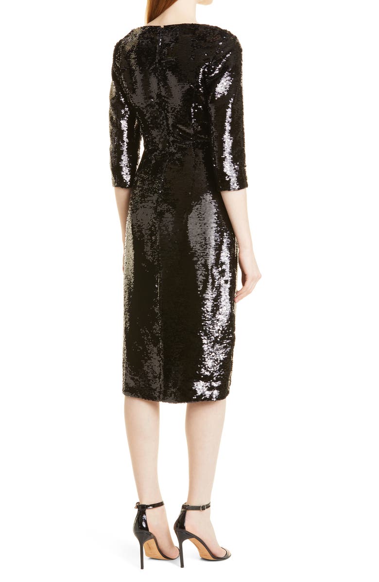 BOSS Dihera Sequin Cocktail Dress, Alternate, color, 