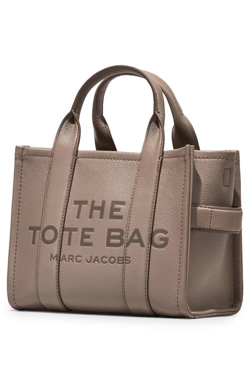 Marc Jacobs The Leather Medium Tote Bag In Gray
