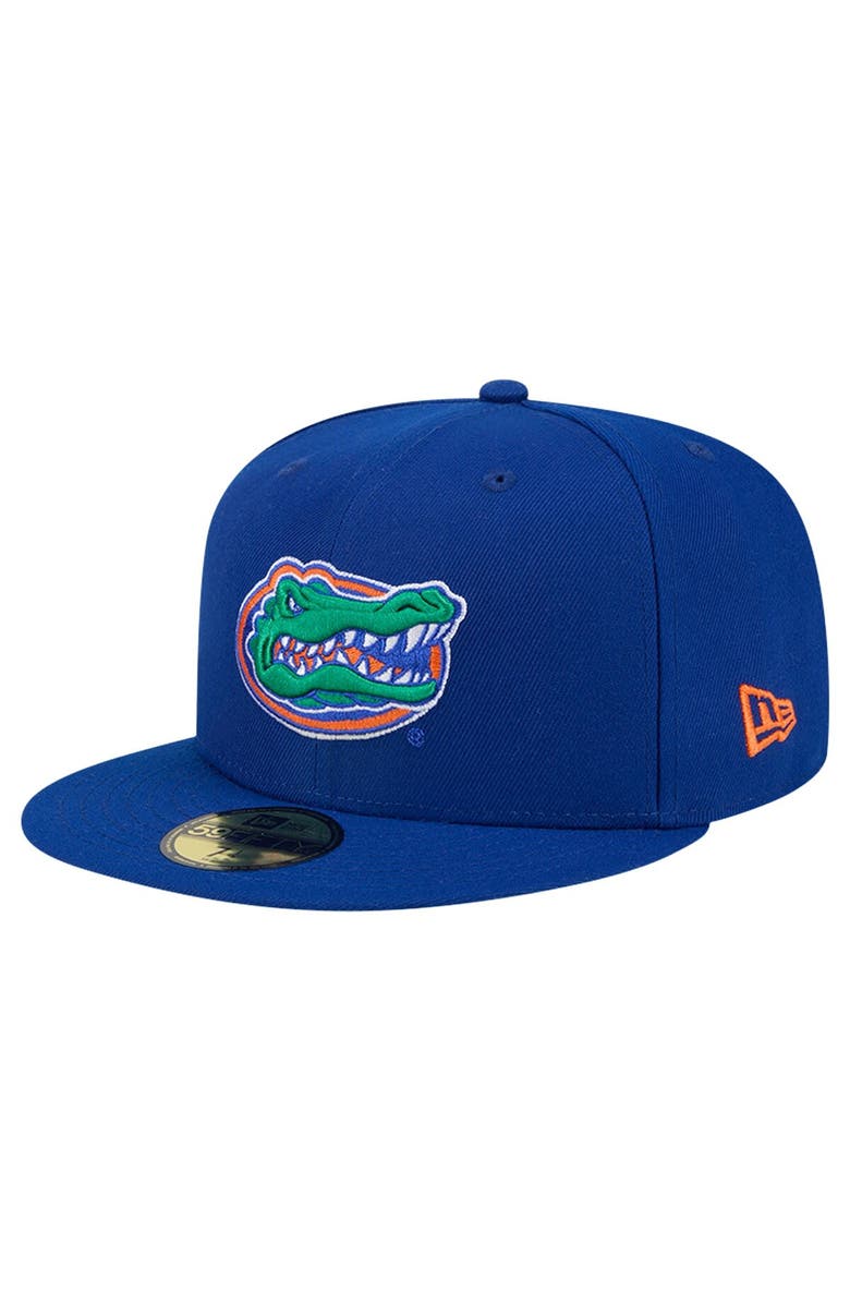New Era Men's New Era Royal Florida Gators Throwback 59FIFTY Fitted Hat, Alternate, color,