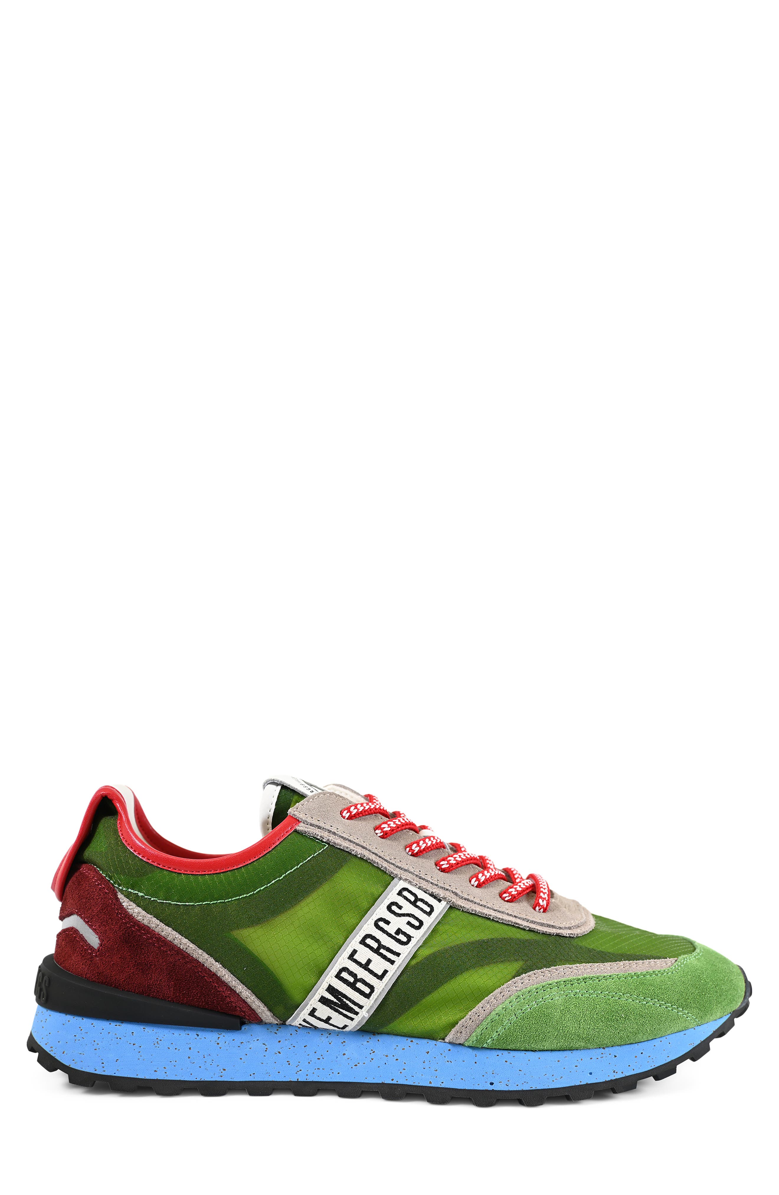 Contrast Stripe Sneaker, Alternate, color, LEAF