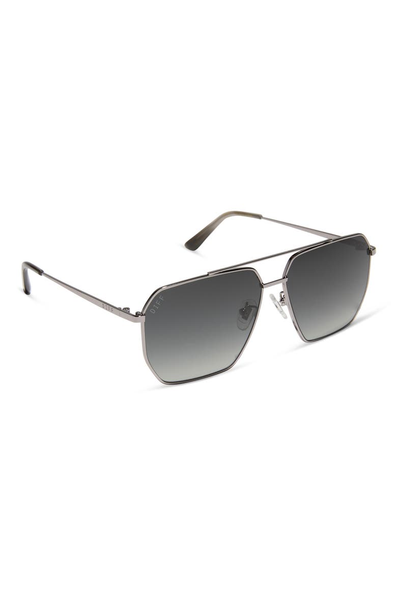 Berkely 59mm Polarized Gradient Navigator Sunglasses, Alternate, color, GUNMETAL / GREY GRADIENT