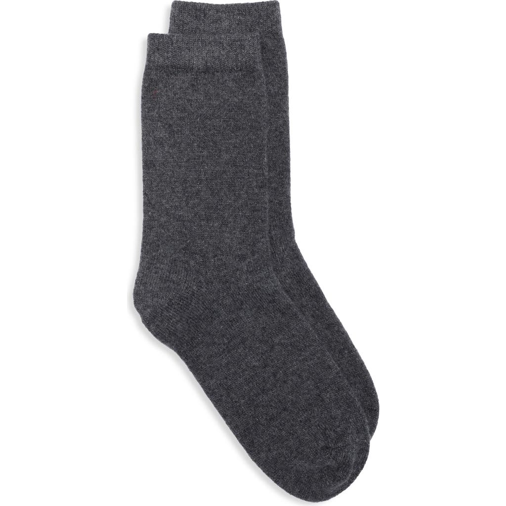Nordstrom Cashmere Blend Dress Socks In Grey Onyx Heather