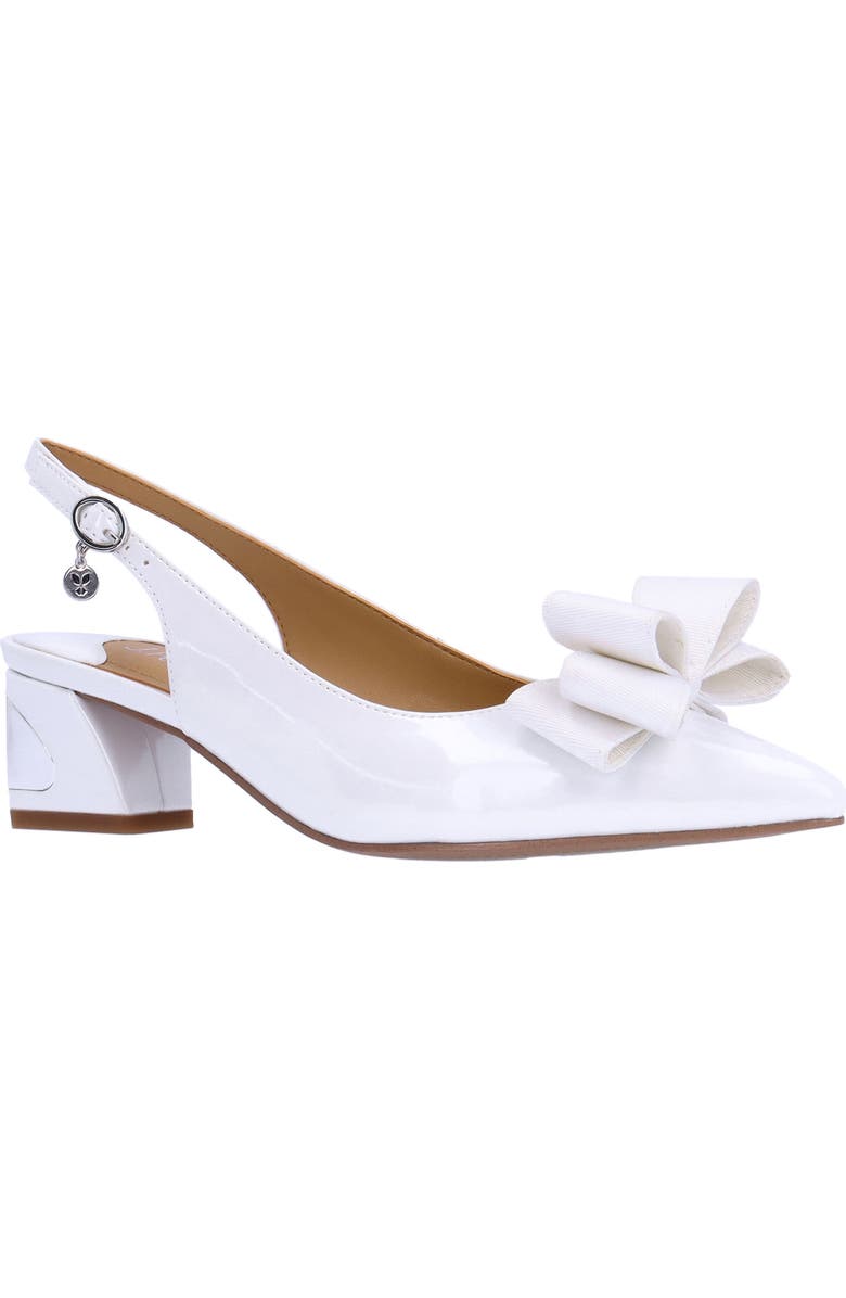 J. Reneé Kimma Pointed Toe Pump, Main, color, White