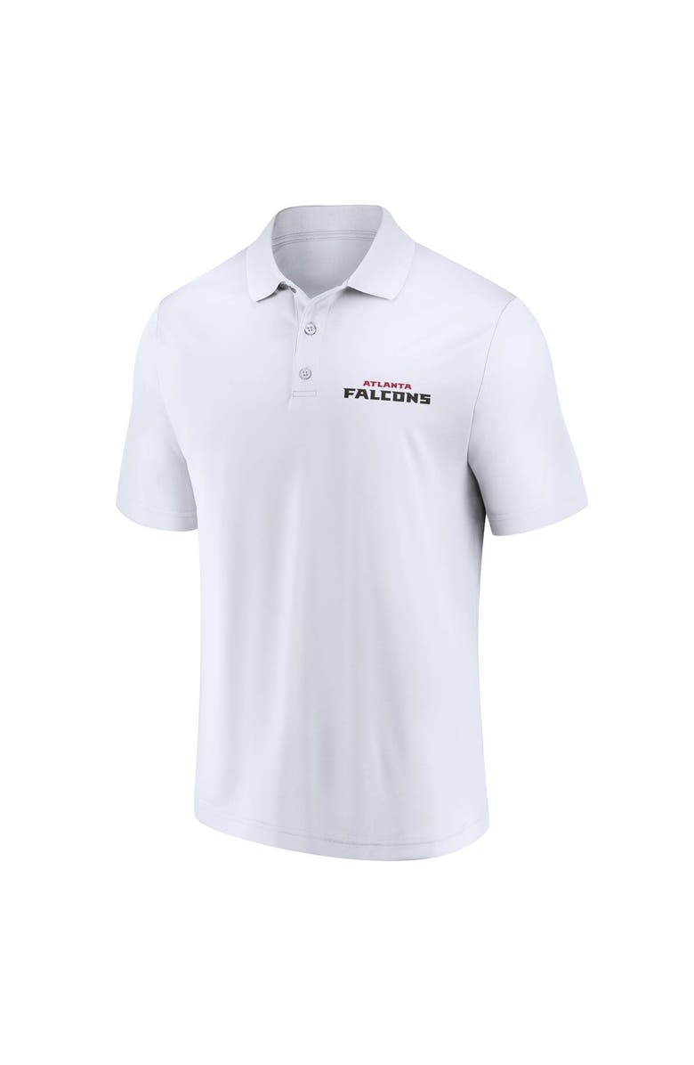 FANATICS Men's Fanatics Branded White/Black Atlanta Falcons Lockup Two-Pack Polo Set, Alternate, color, 