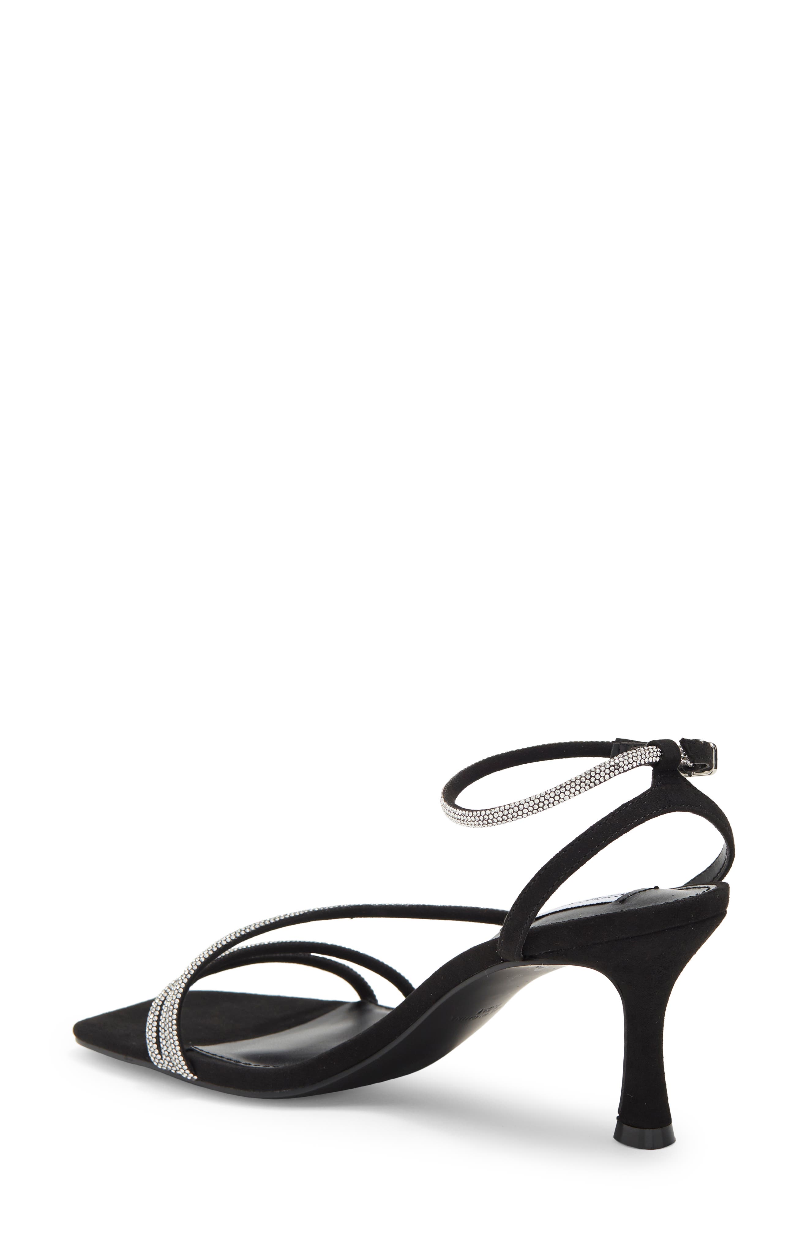 Steve Madden Meggie Crystal Ankle Strap Sandal, Alternate, color, 