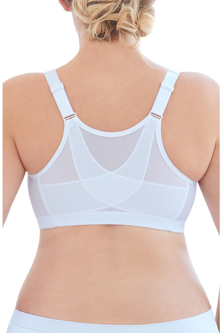 MagicLift® Front Closure Posture Back Bra, Alternate, color, WHITE