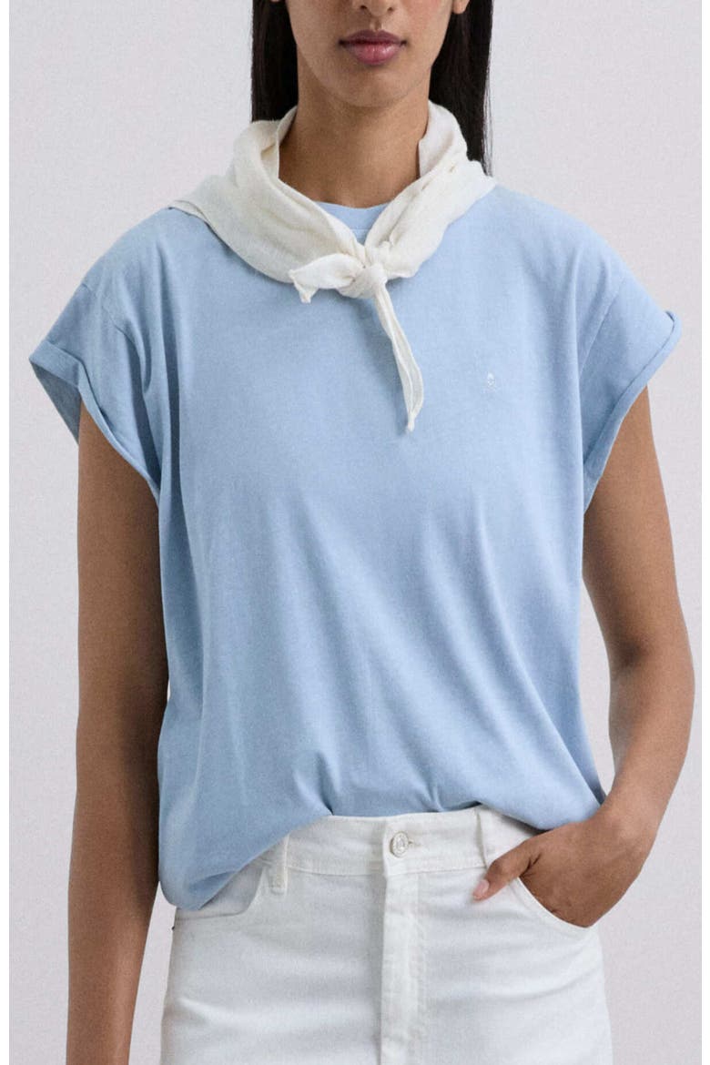 Plainskull Tee, Main, color, Water
