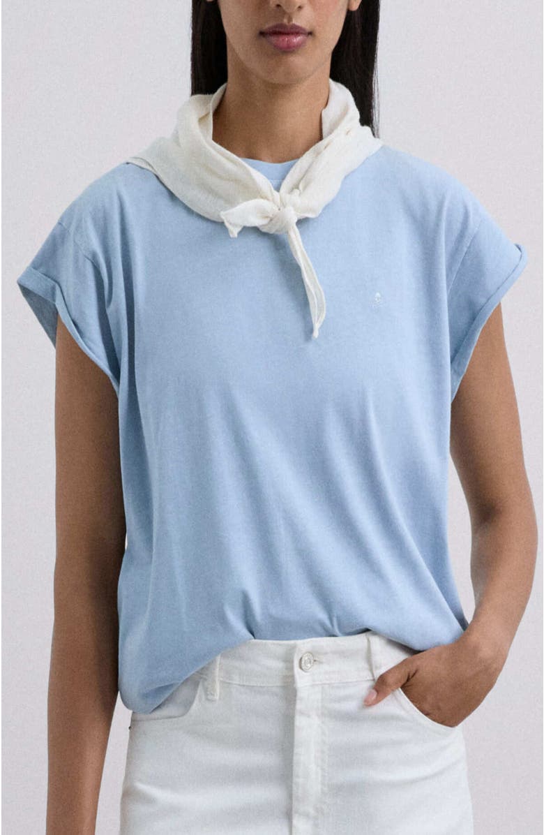 Scalpers Plainskull Tee, Main, color, Water