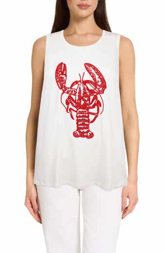 The Everyday Embroidered Lobster Tank