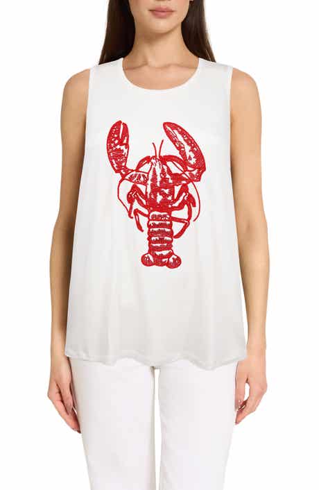 CARIBBEAN JOE The Everyday Embroidered Lobster Tank