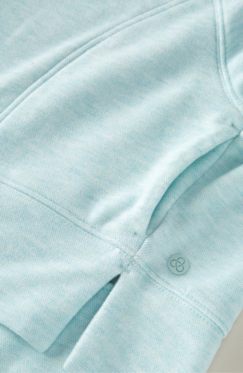 Zella Girl Kids' Weekend Cozy Hoodie, Alternate, color, Teal Sicily