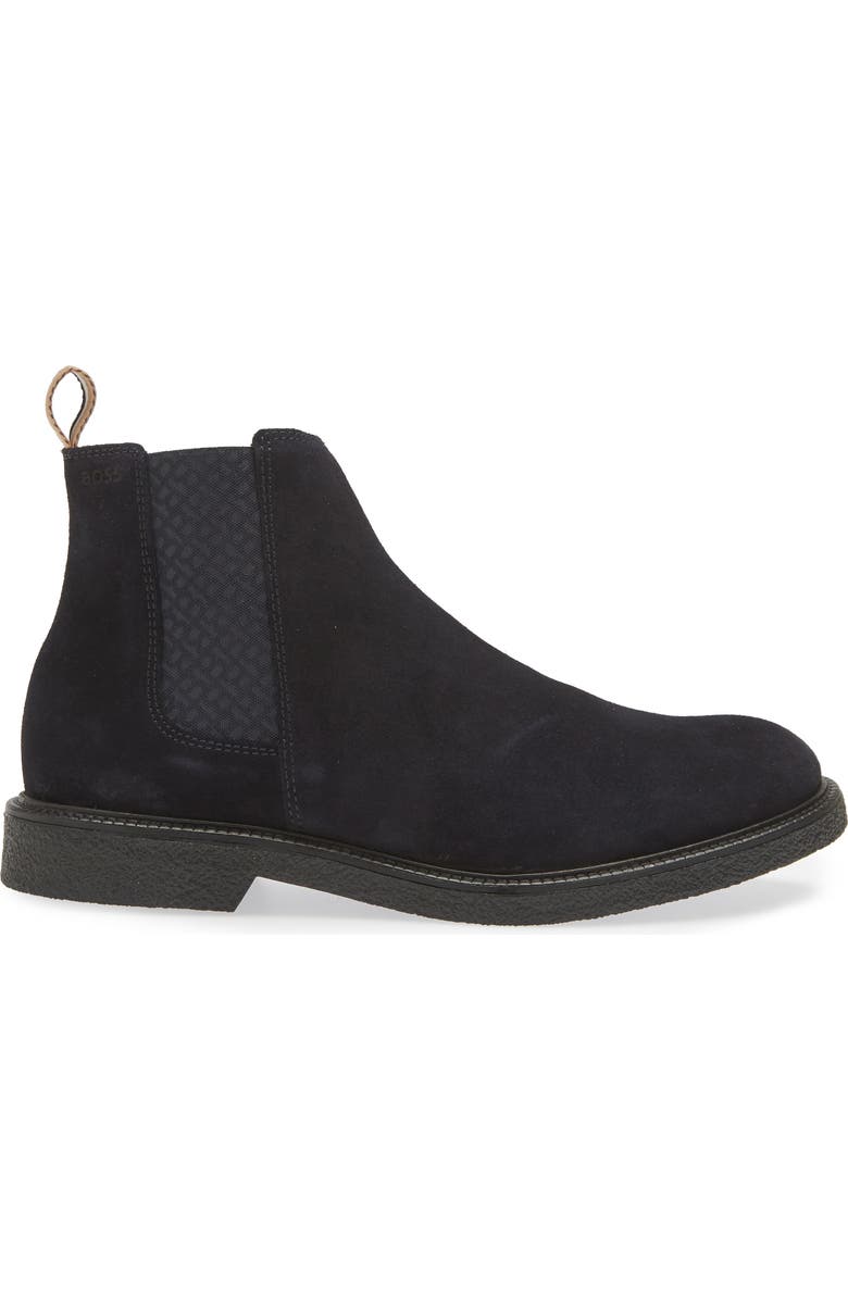 BOSS Tunley Chelsea Boot, Alternate, color, Dark Blue