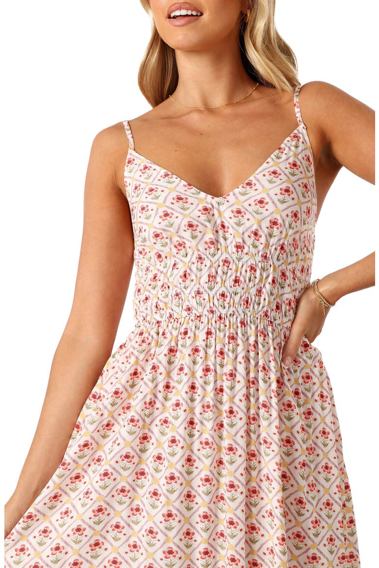 Phoeve Floral Print Midi Dress, Alternate, color, FLORAL