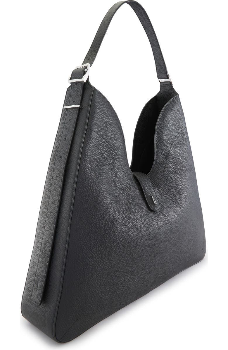 behno Melina Nappa Leather Shoulder Bag, Alternate, color, Black