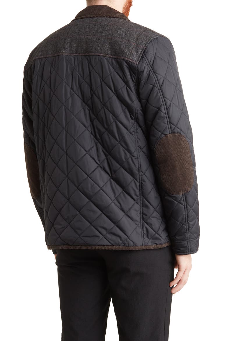 Quilted Utility Pocket Jacket, Alternate, color, BLACK