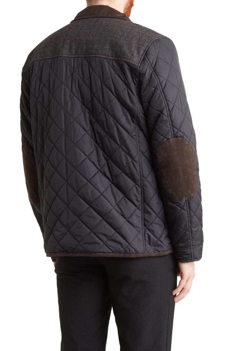 Cole Haan Quilted Utility Pocket Jacket, Alternate, color, Black