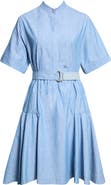 Burberry Belted Denim Shirtdress