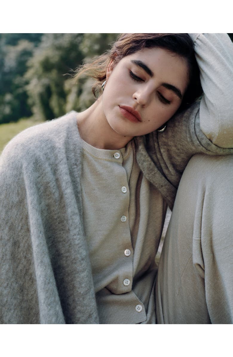 JUANA Liora Knitted Cardigan, Alternate, color, Beige