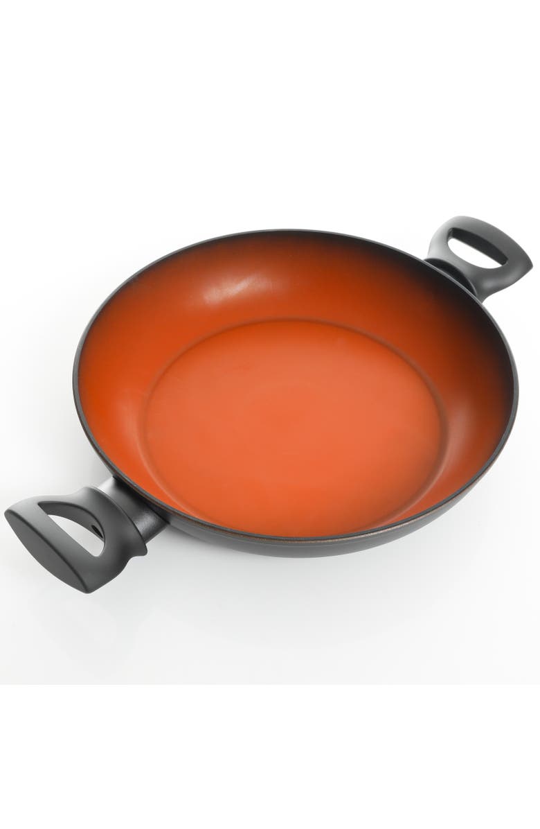 Tosca Terra-Cotta 3 Quart Aluminum Braiser Pan, Alternate, color, Black