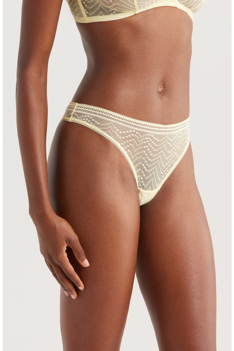 Eclatante Soleil Tanga, Alternate, color, YELLOW
