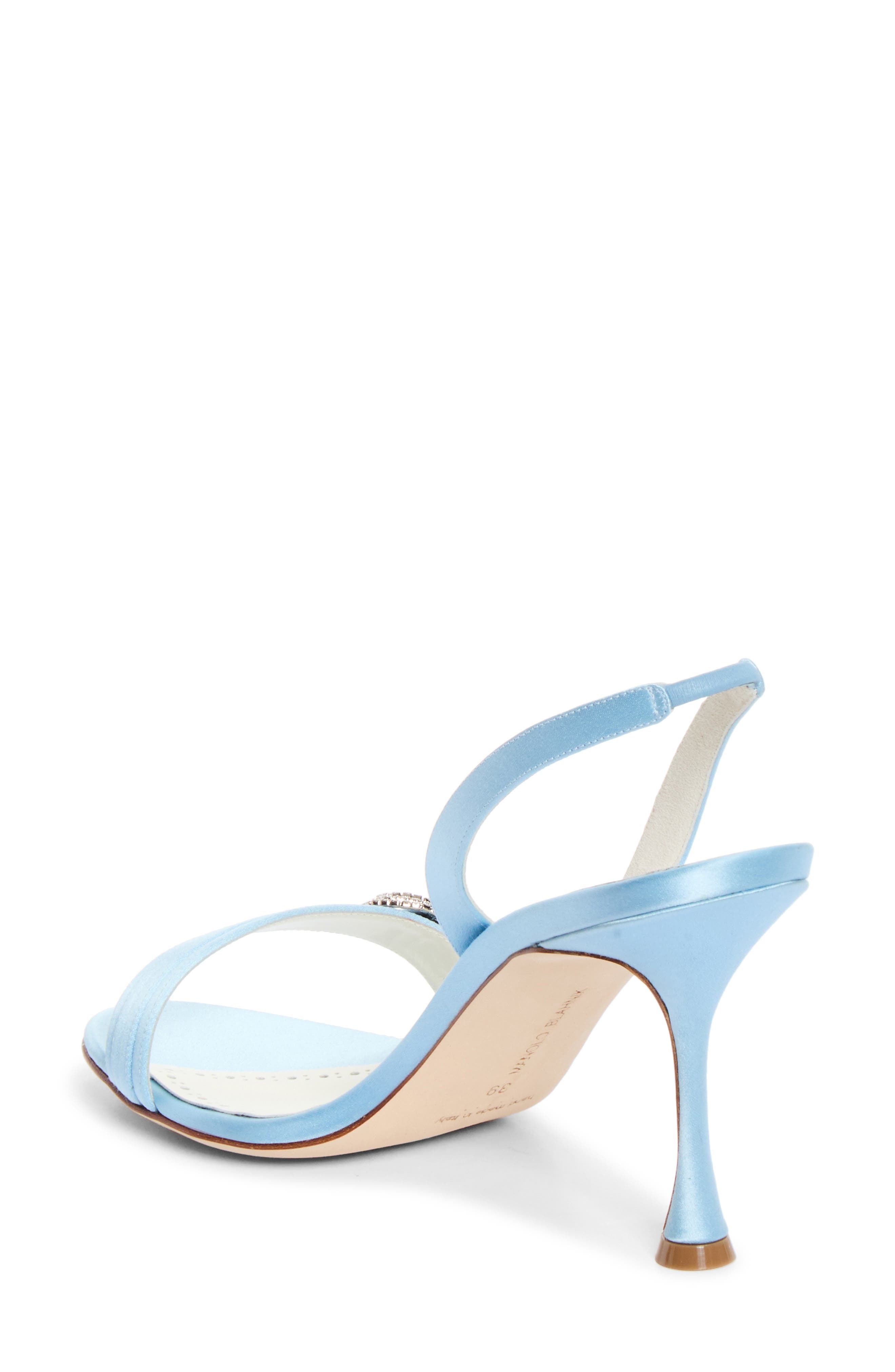 Zutosan Buckle Slingback Sandal, Alternate, color, LBLU4535/ YOTH996F