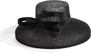 Nordstrom Sinamay Hat with Point d'Esprit