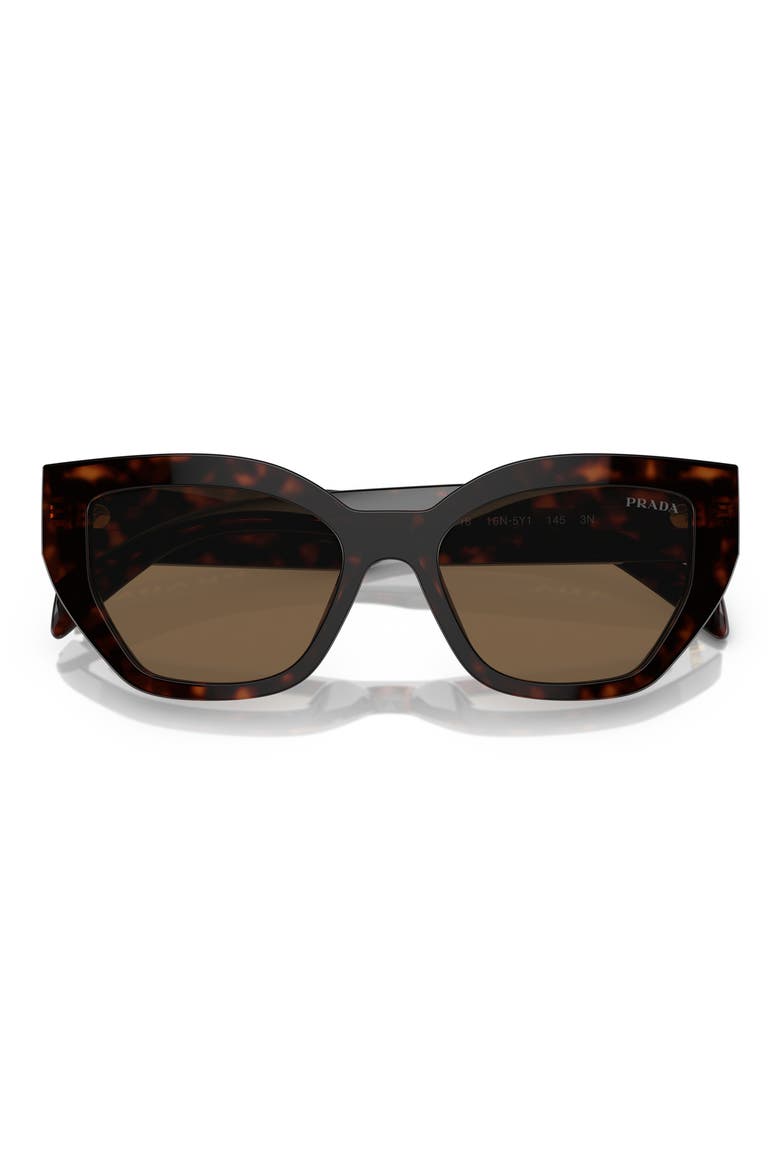 53mm Butterfly Sunglasses, Alternate, color, DARK BROWN