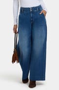 NYDJ Mona High Waist Ankle Wide Leg Trouser Jeans