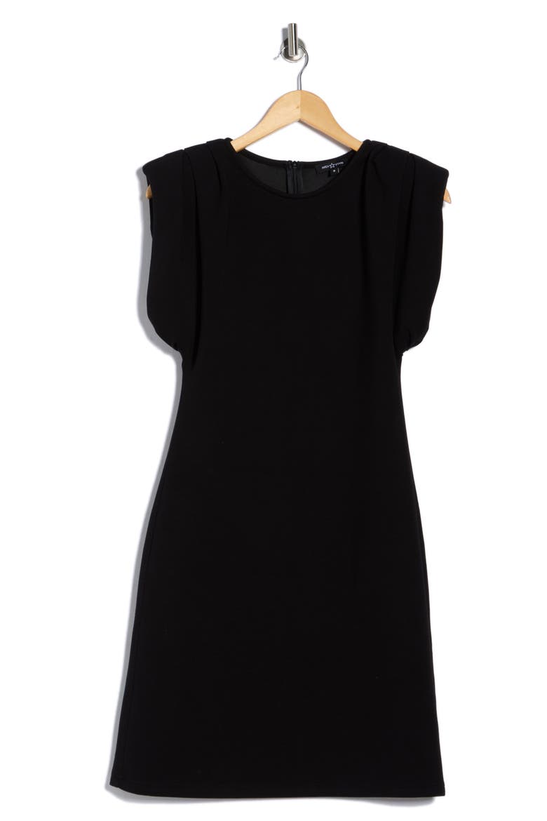 Babette Cocktail Minidress, Alternate, color, BLACK