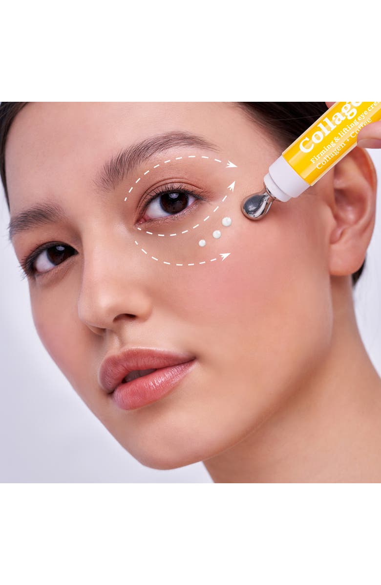 7DAYS Eye Cream with Collagen for Firming and Lifting effect with Cooling Metal Applicator, Alternate, color, White