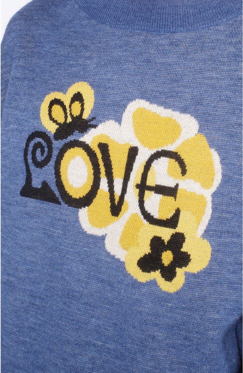 Anna Sui Love Knitwear Sweater, Alternate, color, Cornflower Multi