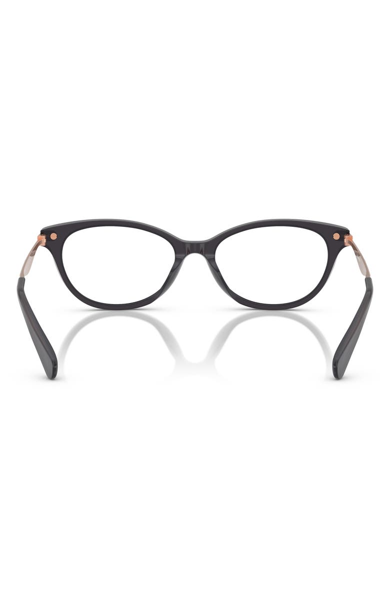 COACH 52mm Pillow Optical Glasses, Alternate, color, Dark Grey / Demo Lens