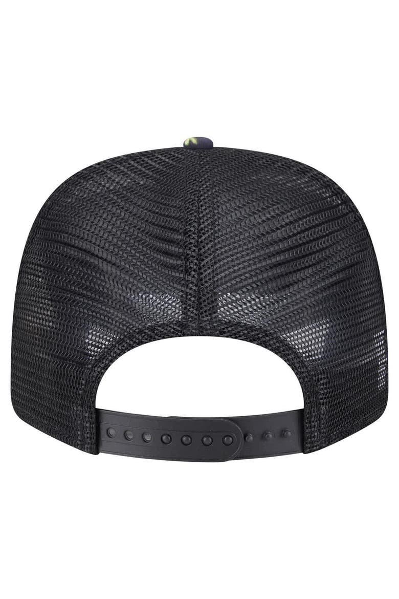 Men's New Era Black Minnesota Twins Adventure Drinks Pattern 9SEVENTY Stretch-Snap Hat, Alternate, color, Navy
