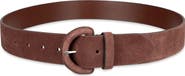 Cole Haan Covered Buckle Suede Belt