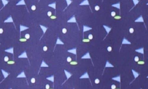 Tailorbyrd Pin Flags Performance Golf Polo In Navy
