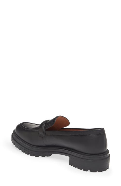 Shop Madewell The Bradley Lugsole Loafer In True Black