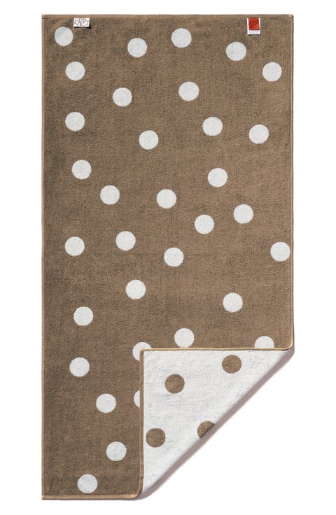 Scattered Polka Dot Bath Towel